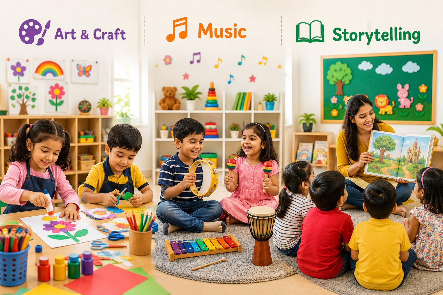Art & Craft, Music & Storytelling